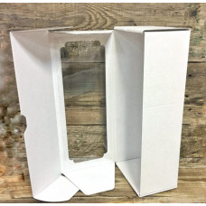 Коробка с окном F8.0, МГК белый, 40 х 17 х 15 см