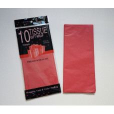 Бумага упаковочная тишью, красный №185, 50 х 66 см, 10 листов