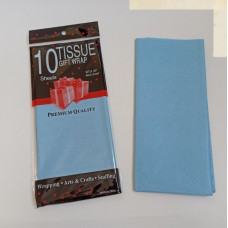 Бумага упаковочная тишью, голубой №292, 50 х 66 см, 10 листов