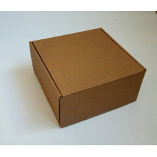 Самосборная коробка, гофрокартон 25х25х10 см